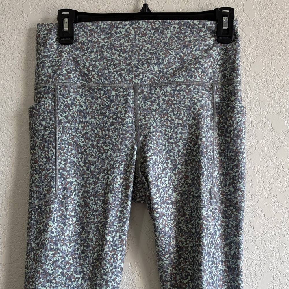 Athleta Multi-Color Speckled High-Rise Leggings